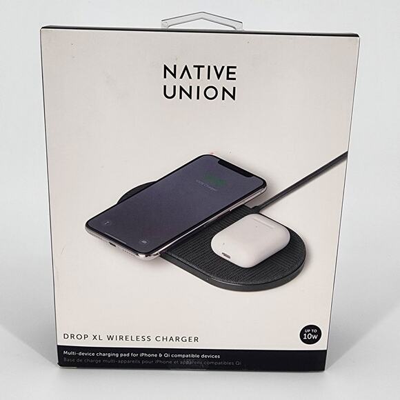 Native Union Drop XL Wireless Charger – Black - Picture 1 of 2